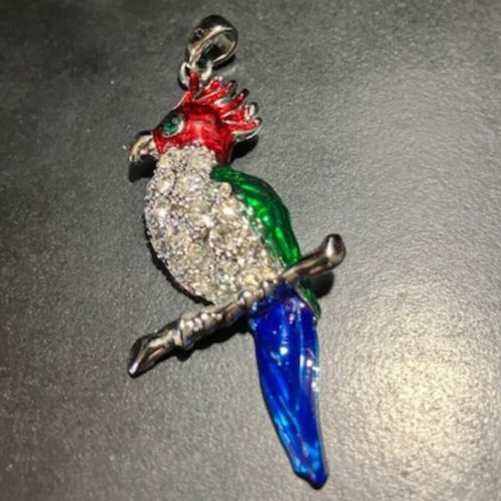 Tropical bird pendant